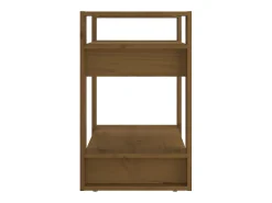 Clearance Estante/divisória 60x35x57 cm madeira maciça mel PT561502 Castanho
