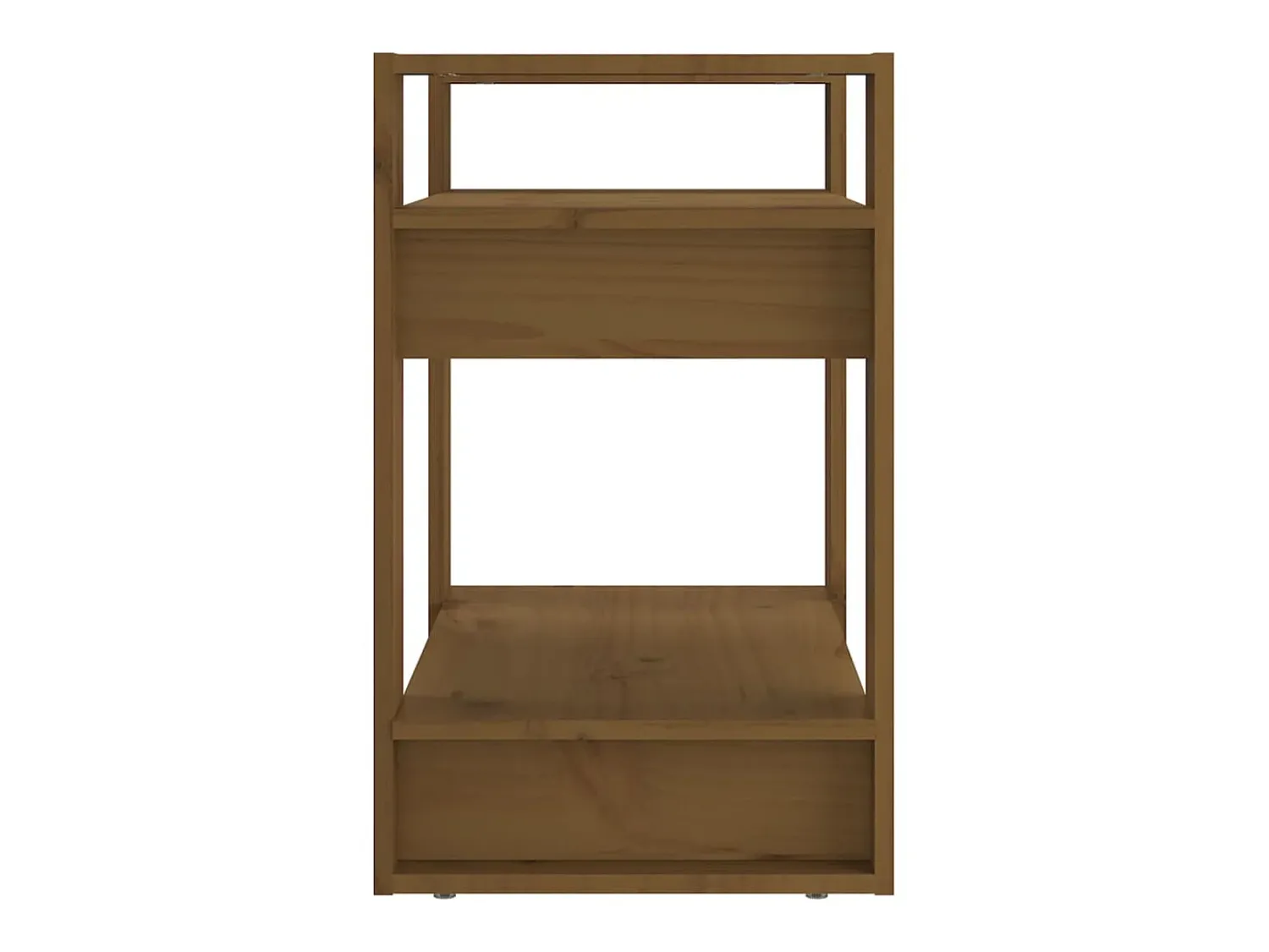 Clearance Estante/divisória 60x35x57 cm madeira maciça mel PT561502 Castanho