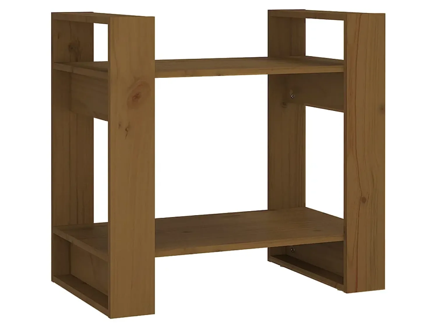 Clearance Estante/divisória 60x35x57 cm madeira maciça mel PT561502 Castanho