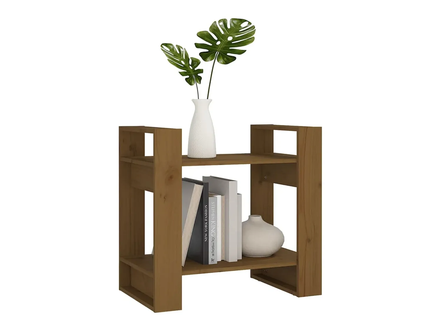 Clearance Estante/divisória 60x35x57 cm madeira maciça mel PT561502 Castanho