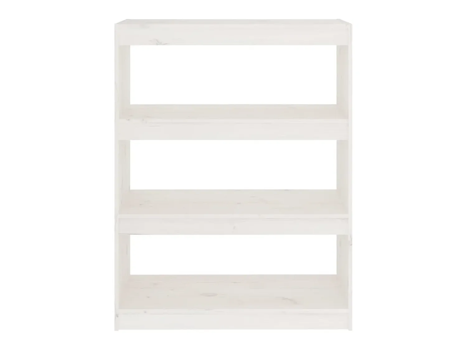 Prateleira|vidaxl Estante/divisória 80x30x103,5 cm madeira de pinho maciça Branco