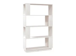 Estante/divisória 80x25x132 cm pinho maciço PT942335 Branco