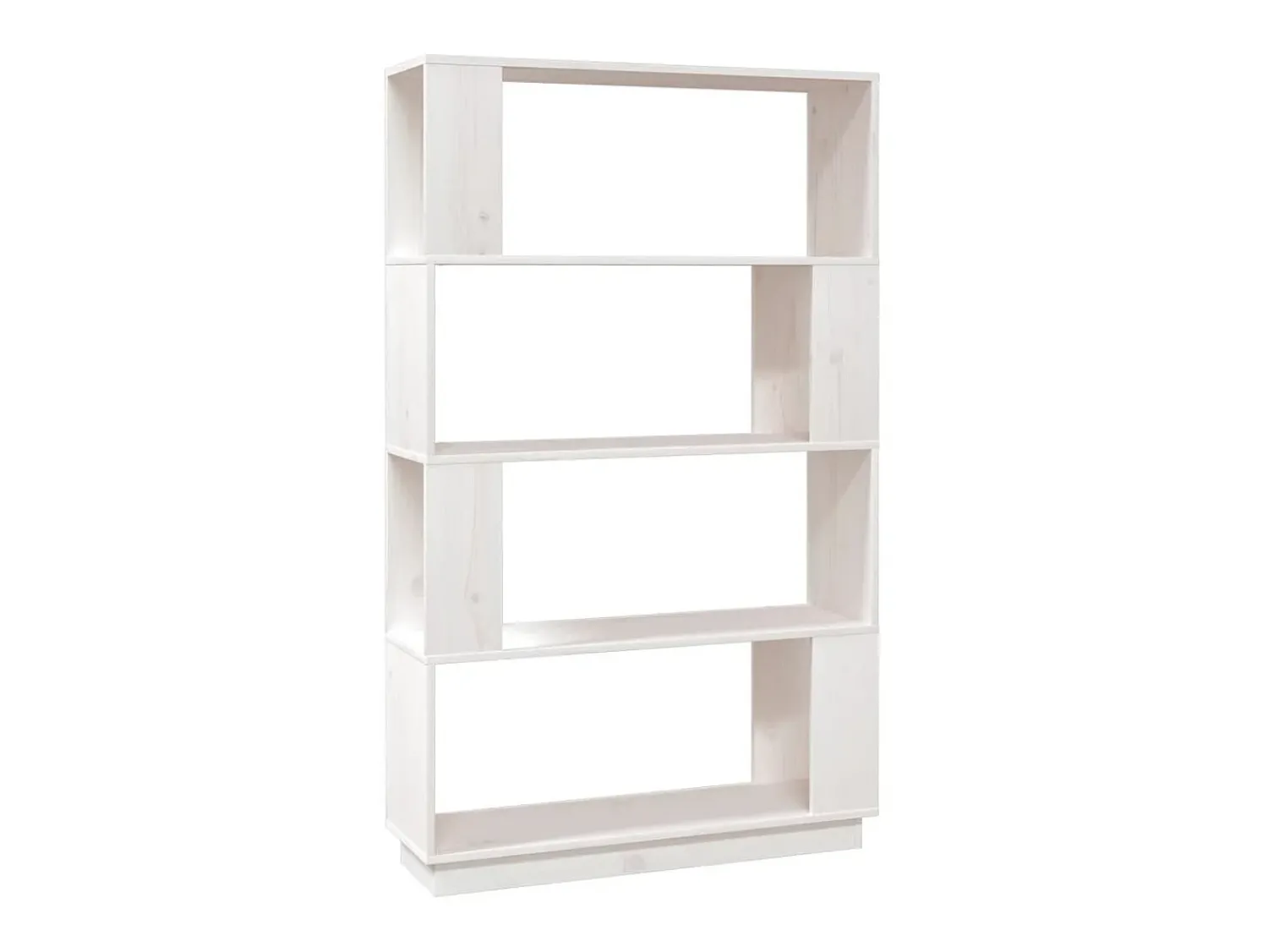Estante/divisória 80x25x132 cm pinho maciço PT942335 Branco