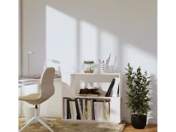 Biblioteca* Estante/divisória 80x25x70 cm pinho maciço PT745536 Branco