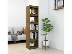 Biblioteca* Estante/divisória 40x30x167,5 cm pinho maciço mel PT283347 Castanho