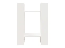 Biblioteca| Estante/divisória 41x35x57 cm pinho maciço PT145440 Branco