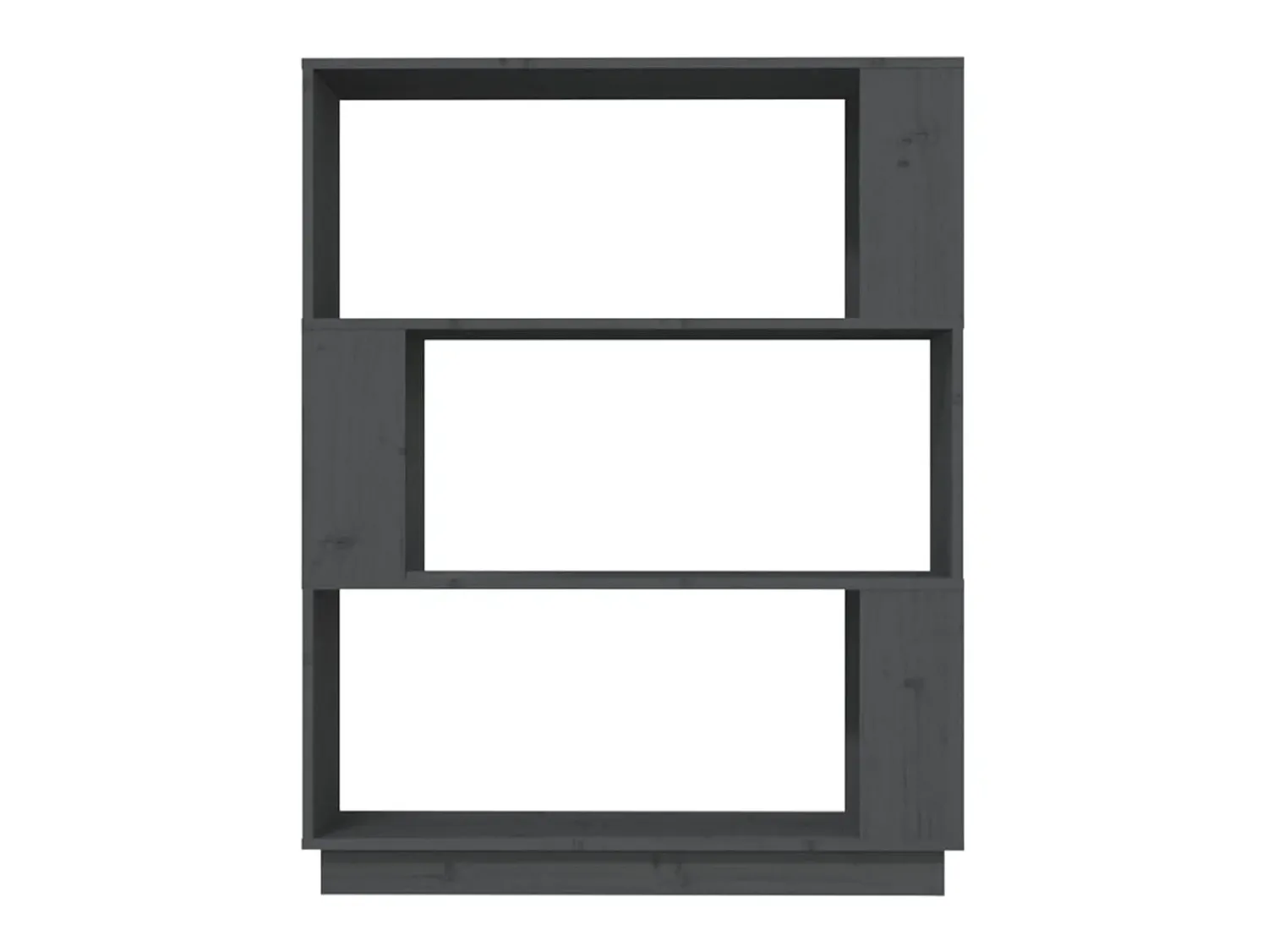 Biblioteca| Estante/divisória 80x25x101 cm pinho maciço cinza PT397667 Cinzento