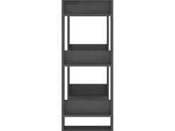 Biblioteca* Estante/divisória 60x35x91 cm pinho maciço PT617061 Cinzento