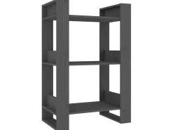 Biblioteca* Estante/divisória 60x35x91 cm pinho maciço PT617061 Cinzento
