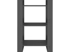 Biblioteca* Estante/divisória 60x35x91 cm pinho maciço PT617061 Cinzento