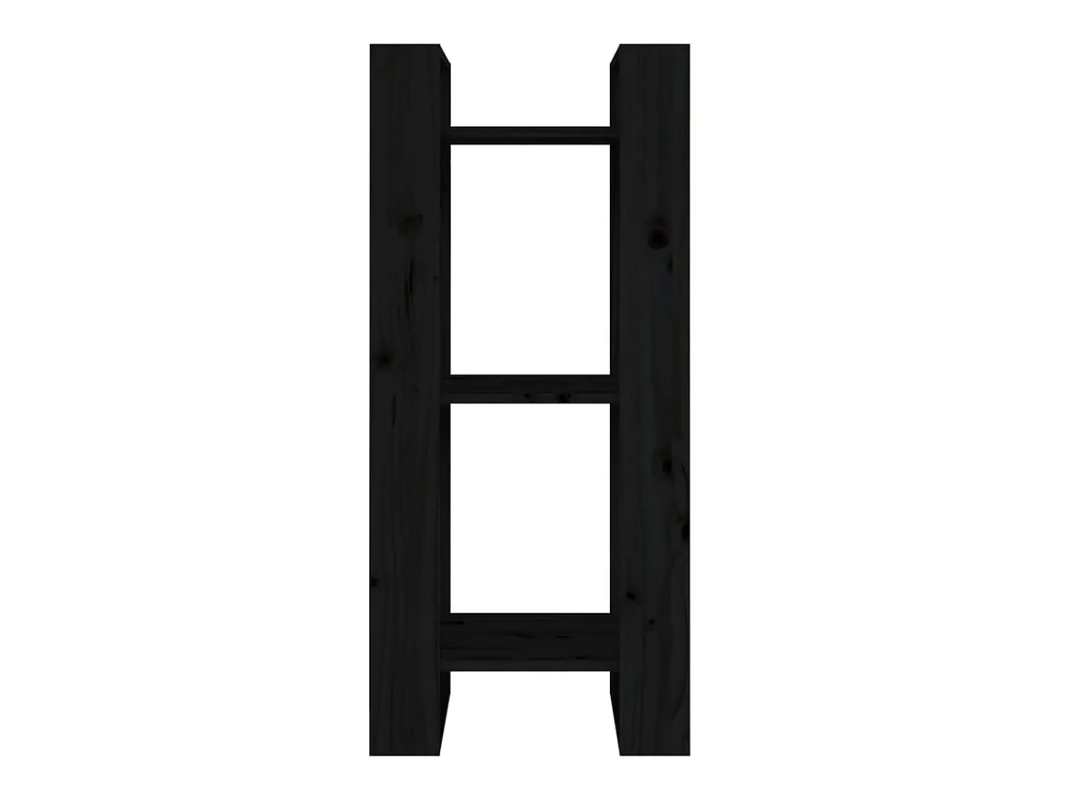 Biblioteca| Estante/divisória 41x35x91 cm pinho maciço PT805625 Preto