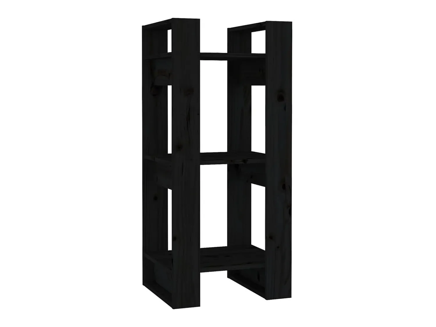 Biblioteca| Estante/divisória 41x35x91 cm pinho maciço PT805625 Preto