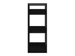 Biblioteca| Estante/divisória 41x35x91 cm pinho maciço PT805625 Preto