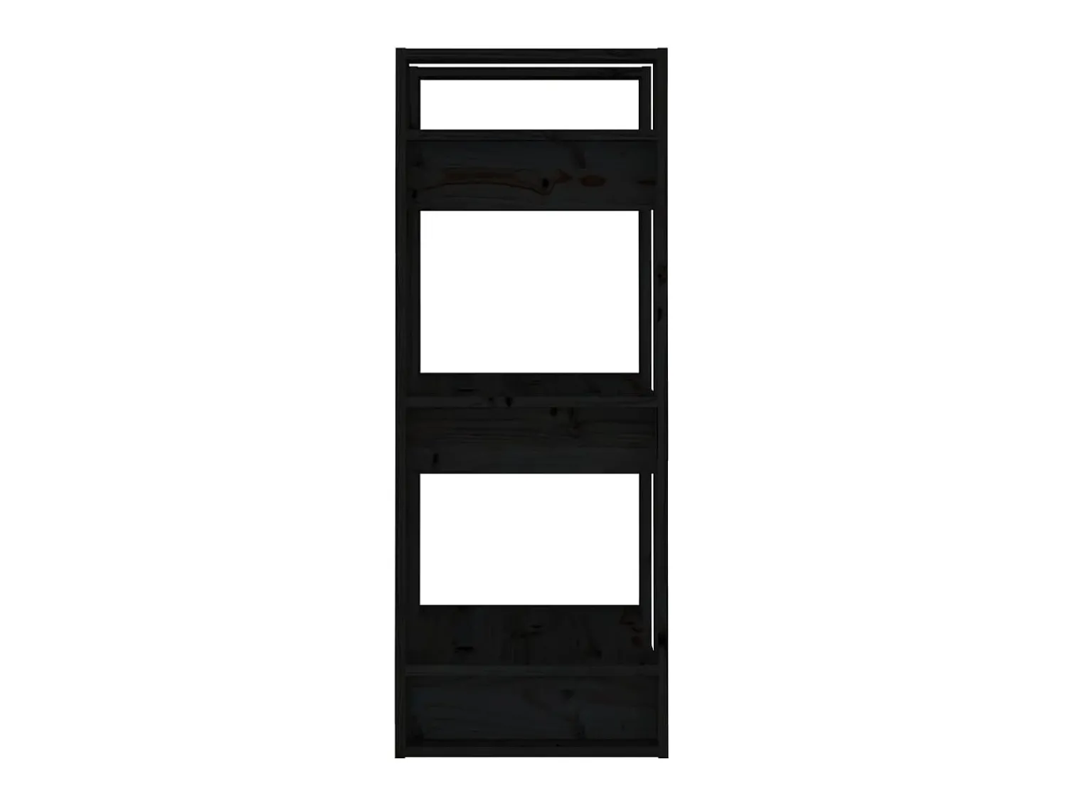 Biblioteca| Estante/divisória 41x35x91 cm pinho maciço PT805625 Preto