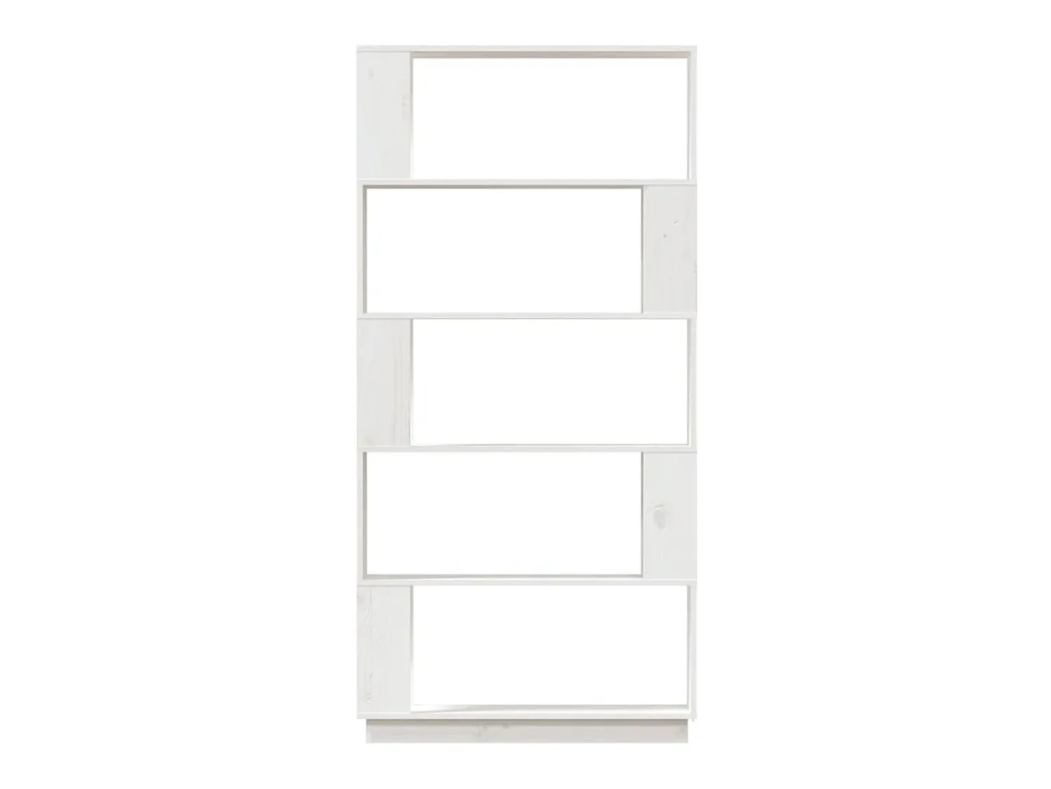 Biblioteca* Estante/divisória 80x25x163,5 cm pinho maciço PT402767 Branco