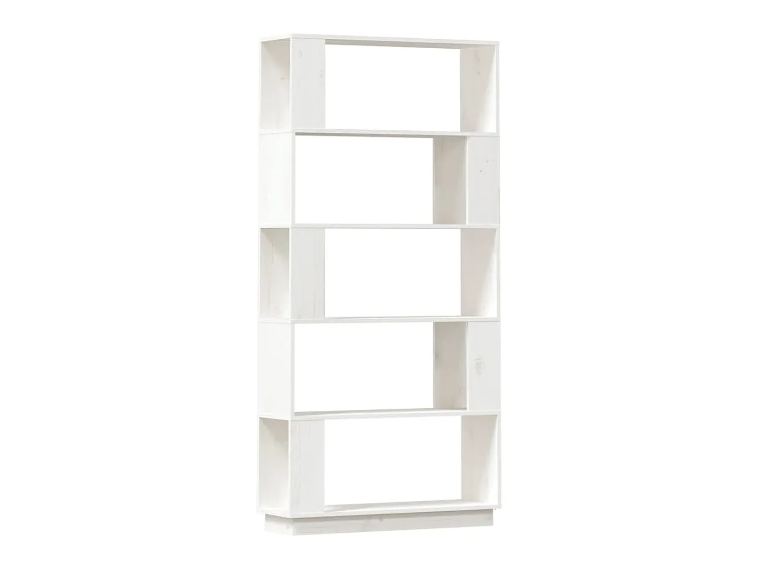 Biblioteca* Estante/divisória 80x25x163,5 cm pinho maciço PT402767 Branco