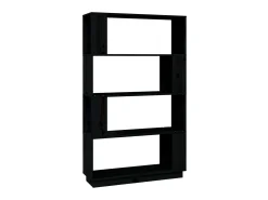 Online Estante/divisória 80x25x132 cm pinho maciço PT151302 Preto