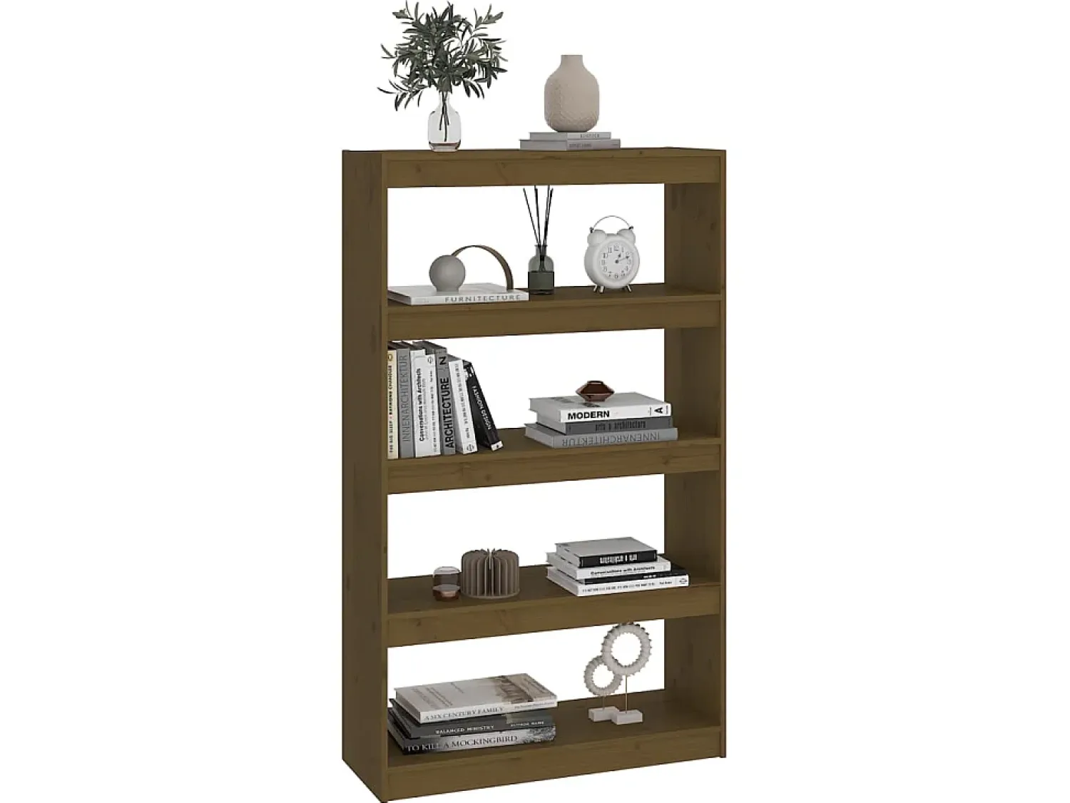 Estante/divisória 80x30x135,5 cm pinho maciço mel PT964605 Castanho