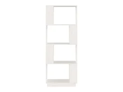 New Estante/divisória 51x25x132 cm pinho maciço PT949524 Branco