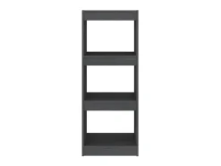 Biblioteca| Estante/divisória 40x30x103,5 cm pinho maciço PT393756 Cinzento