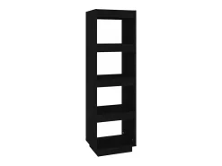 Prateleira*vidaxl Estante/divisória 40x35x135 cm pinho maciço Preto
