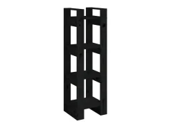 Biblioteca| Estante/divisória 41x35x125 cm pinho maciço PT609837 Preto