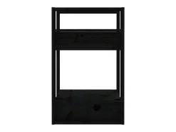 Prateleira*vidaxl Estante/divisória 41x35x57 cm pinho maciço Preto