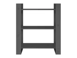 Biblioteca* Estante/divisória 80x35x91 cm pinho maciço PT647960 Cinzento
