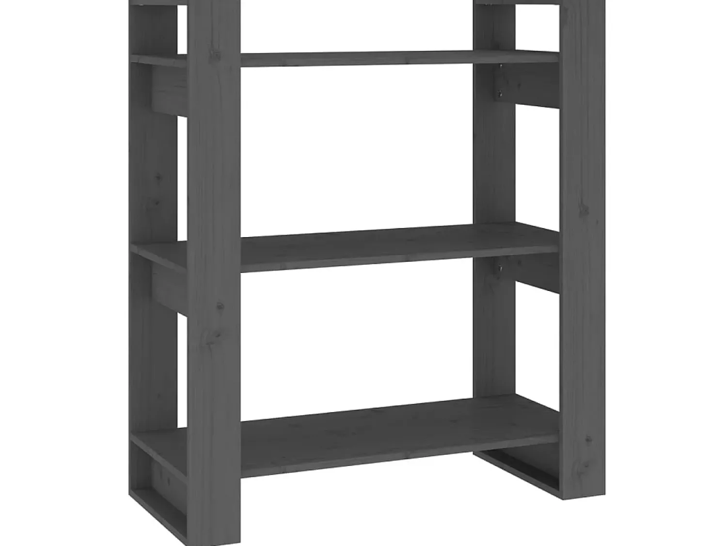 Biblioteca* Estante/divisória 80x35x91 cm pinho maciço PT647960 Cinzento