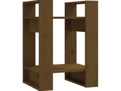 Biblioteca| Estante/divisória 41x35x57 cm pinho maciço mel PT712496 Castanho