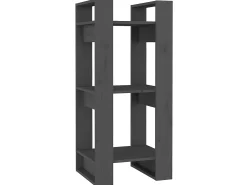 New Estante/divisória 41x35x91 cm pinho maciço PT367235 Cinzento