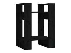 Biblioteca| Estante/divisória 41x35x57 cm pinho maciço PT501201 Preto