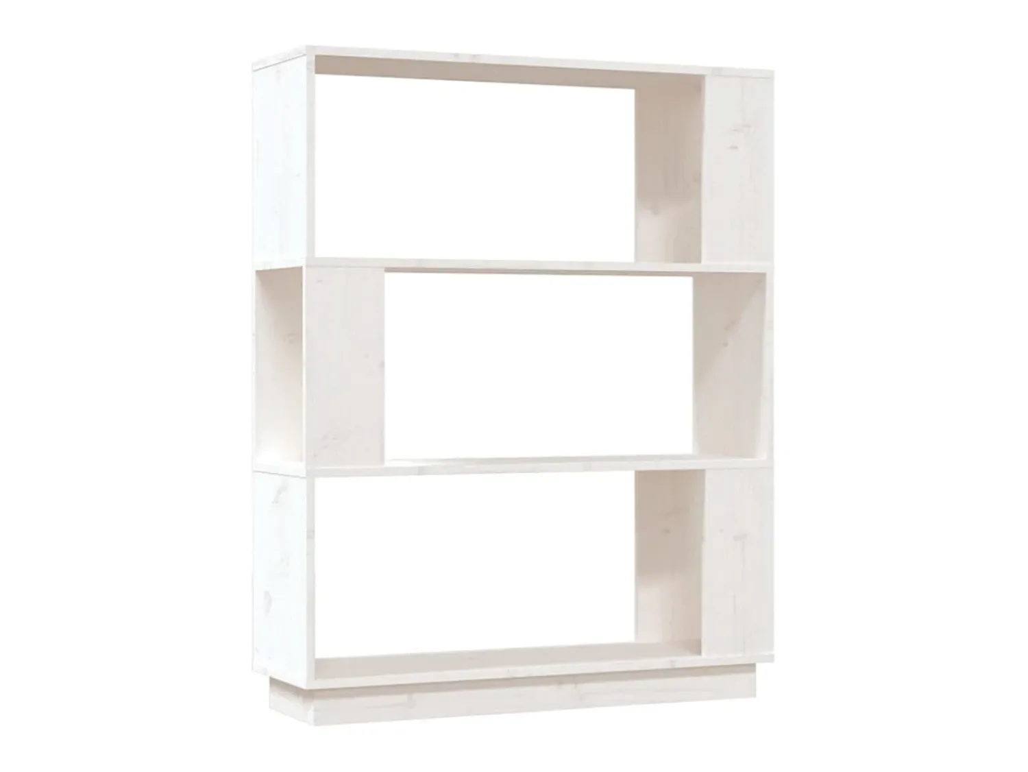 Biblioteca| Estante/divisória 80x25x101 cm pinho maciço PT506300 Branco