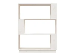 Biblioteca| Estante/divisória 80x25x101 cm pinho maciço PT506300 Branco