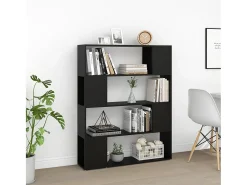 Biblioteca| Estante/divisória 100x24x124 cm PT536568 Preto
