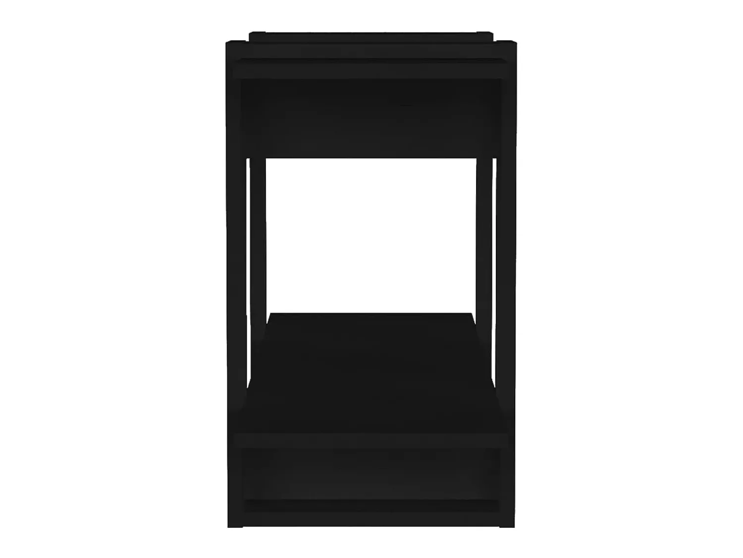 Prateleira|vidaxl Estante/divisória 80x30x51 cm Preto