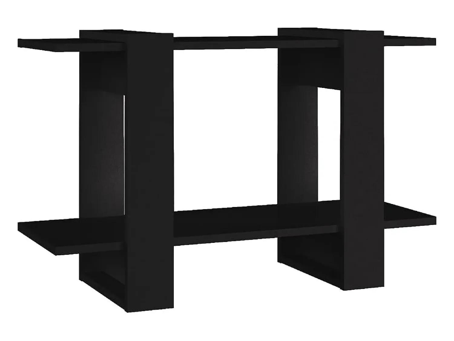 Prateleira|vidaxl Estante/divisória 80x30x51 cm Preto