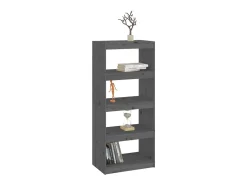Outlet Estante/divisória 60x30x135,5 madeira pinho maciça PT919860 Cinzento