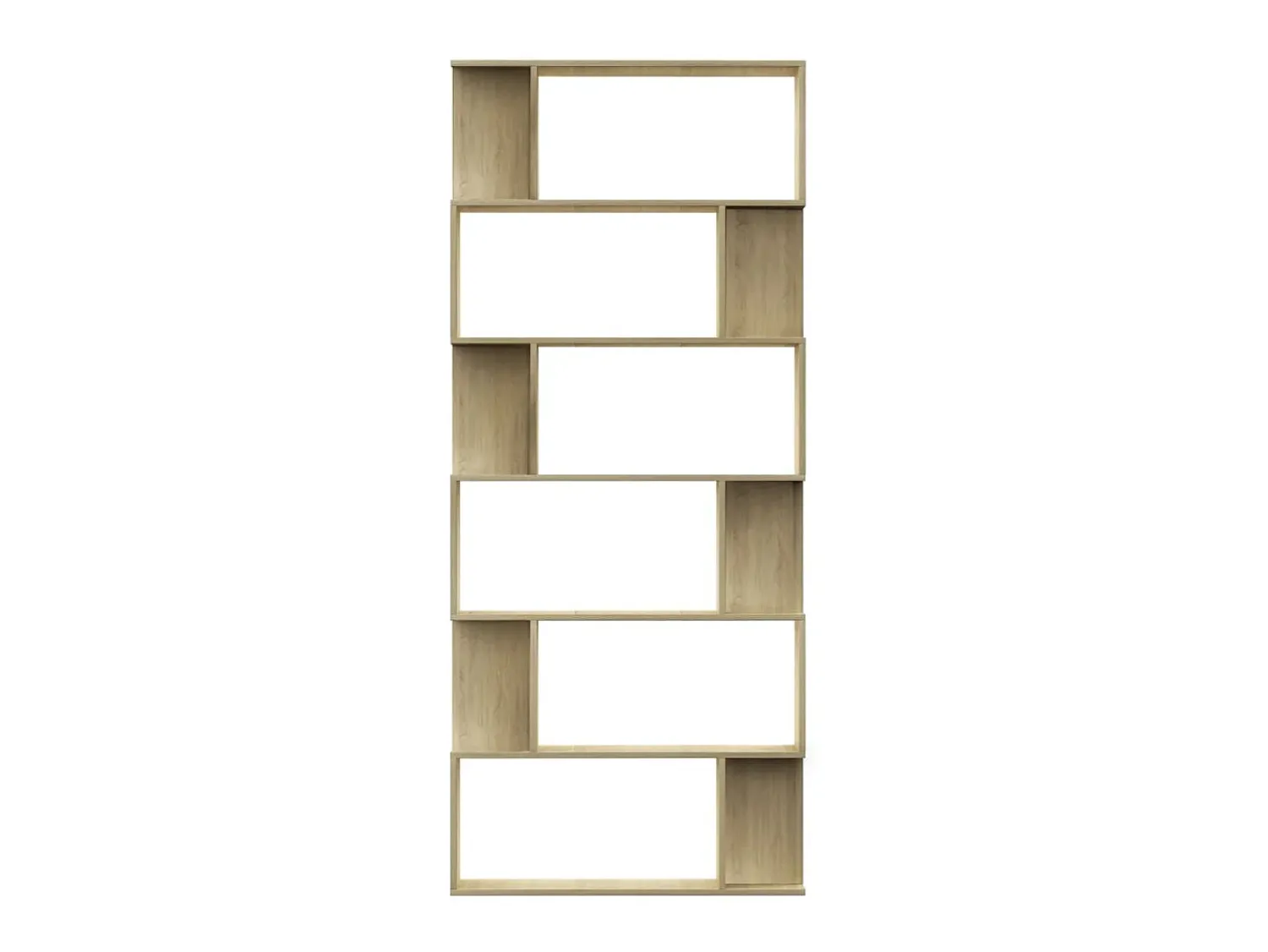 Biblioteca| Estante/divisória 80x24x192cm contraplacado cor carvalho sonoma PT653403 Castanho