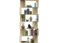 Biblioteca| Estante/divisória 80x24x192cm contraplacado cor carvalho sonoma PT653403 Castanho