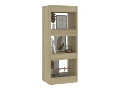 Biblioteca| Estante/divisória 40x30x103cm contraplacado cor carvalho sonoma PT200011 Castanho
