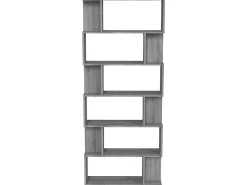 Biblioteca| Estante/divisória 80x24x192cm derivados madeira sonoma PT572936 Cinzento