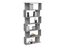 Biblioteca| Estante/divisória 80x24x192cm derivados madeira sonoma PT572936 Cinzento