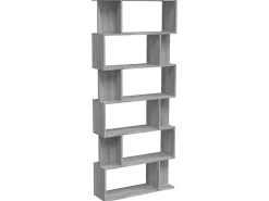 Biblioteca| Estante/divisória 80x24x192cm derivados madeira sonoma PT572936 Cinzento