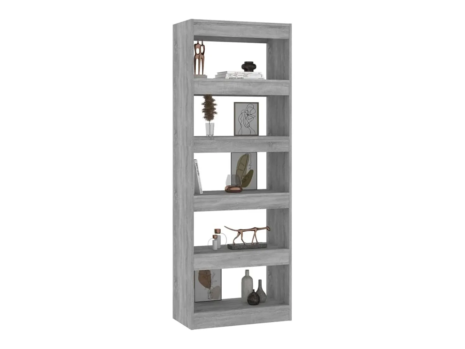 Prateleira|vidaxl Estante/divisória 60x30x166cm derivados madeira sonoma Cinzento