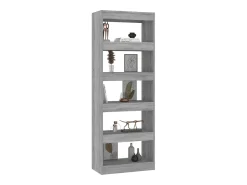 Prateleira|vidaxl Estante/divisória 60x30x166cm derivados madeira sonoma Cinzento