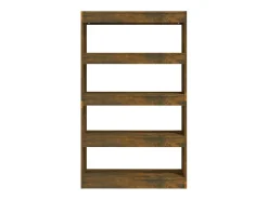 Prateleira|vidaxl Estante/divisória 80x30x135cm derivados madeira carvalho fumado Castanho