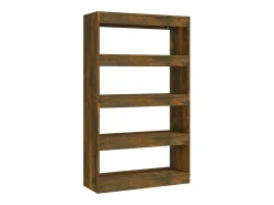Prateleira|vidaxl Estante/divisória 80x30x135cm derivados madeira carvalho fumado Castanho