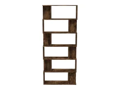 Biblioteca* Estante/divisória 80x24x192cm derivados madeira carvalho fumado PT581990 Castanho