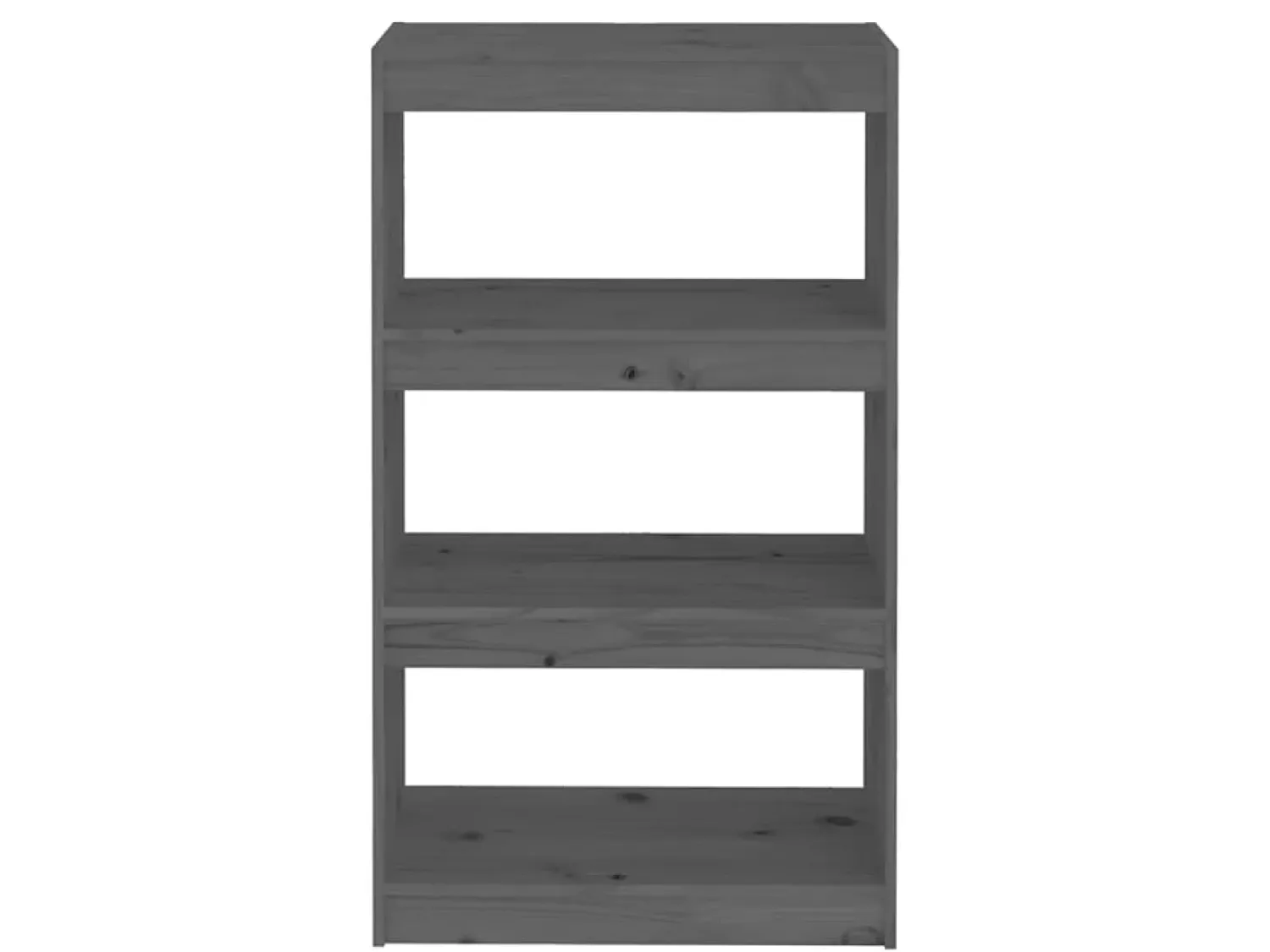 Biblioteca| Estante/divisória 60x30x103,5cm madeira pinho maciça PT254301 Cinzento